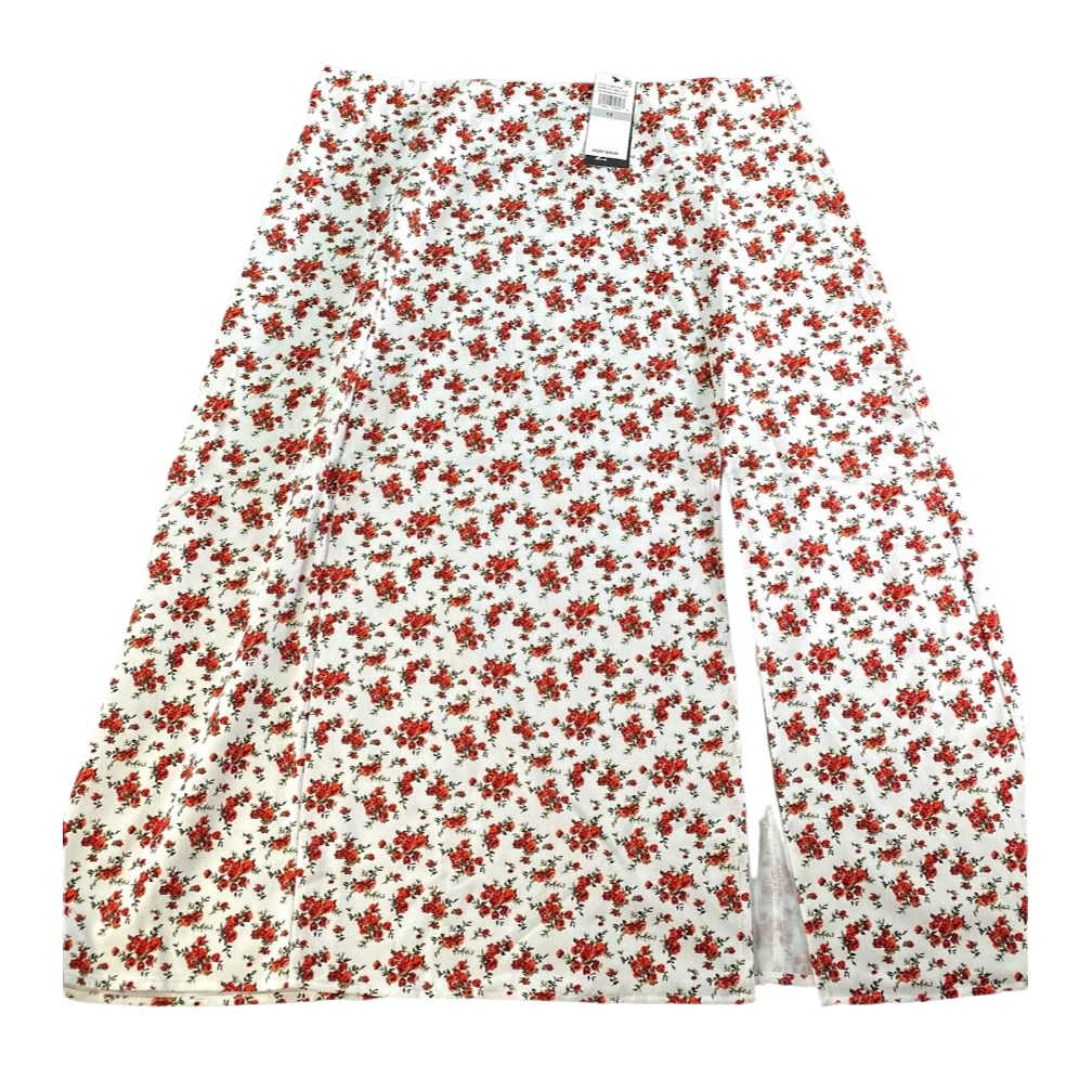 Danielle Bernstein Slip Skirt 1X Floral Print