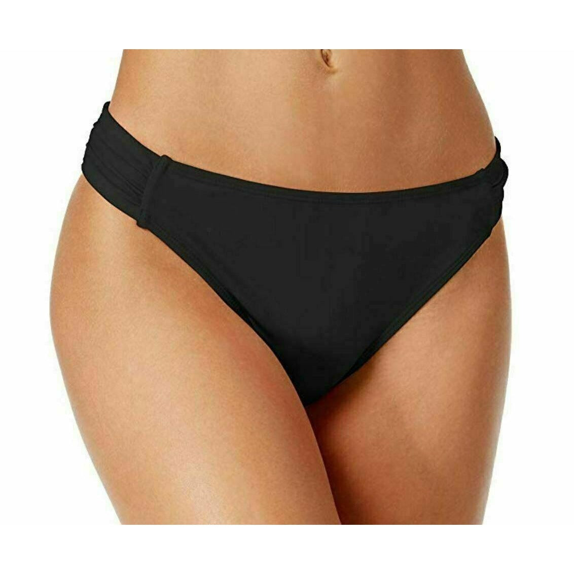 California Waves Bikini Bottoms Small Black Cheeky