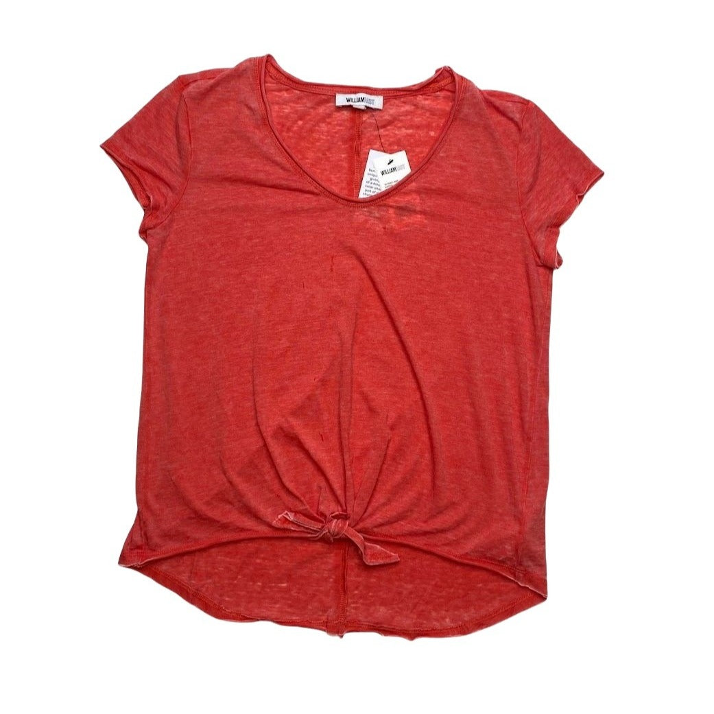 William Rast Burnout Top Medium Red