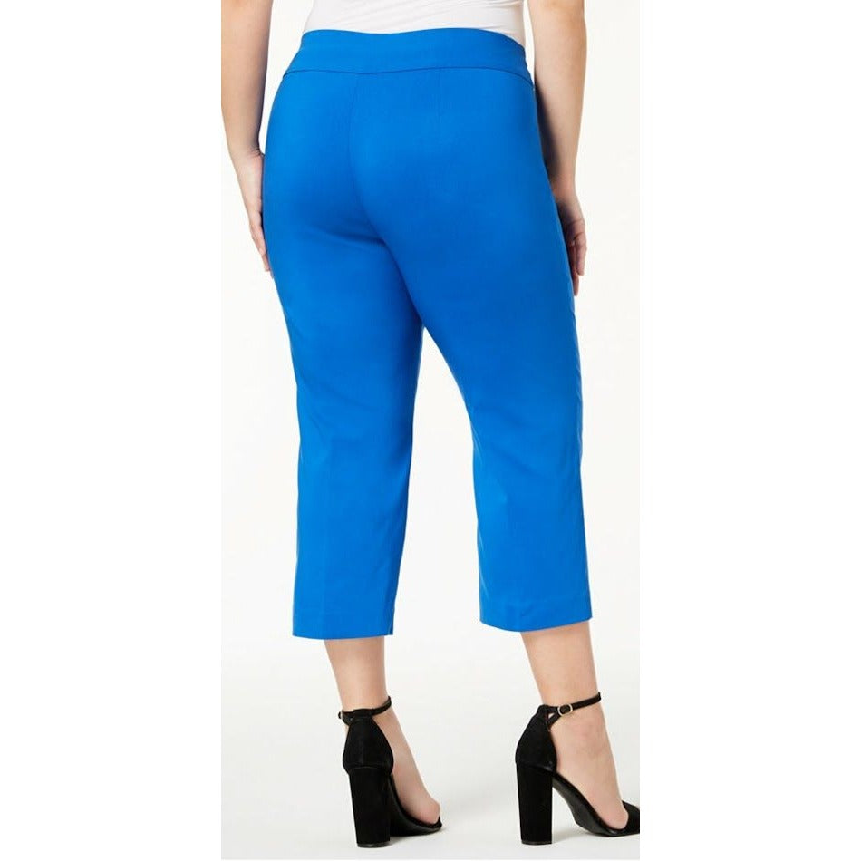 Alfani Capri Pants 24W 3X Blue Tummy Control