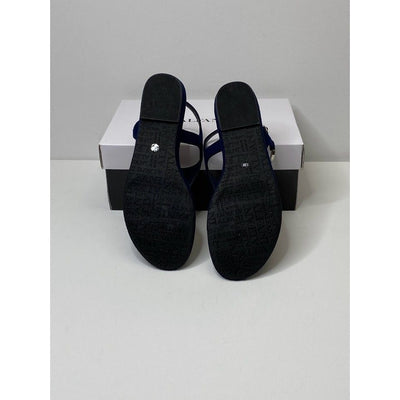 Alfani Hayyden Thong Sandals 6.5 Dark Navy