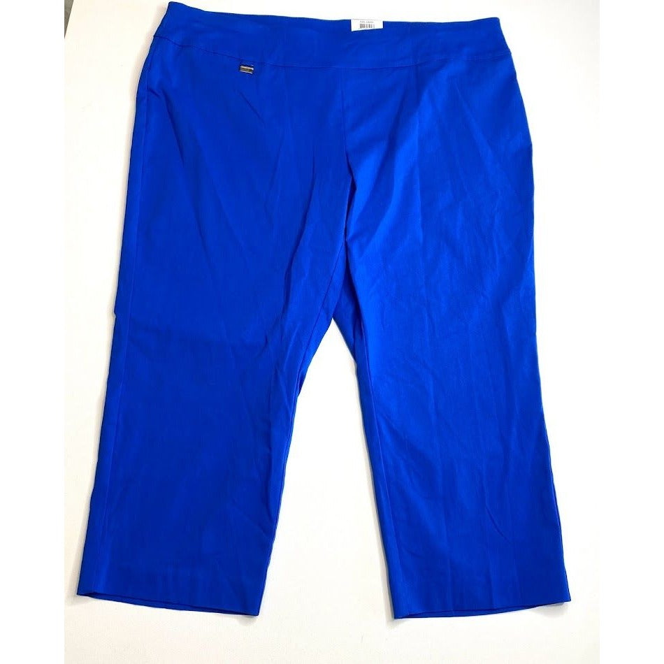 Alfani Capri Pants 24W 3X Blue Tummy Control