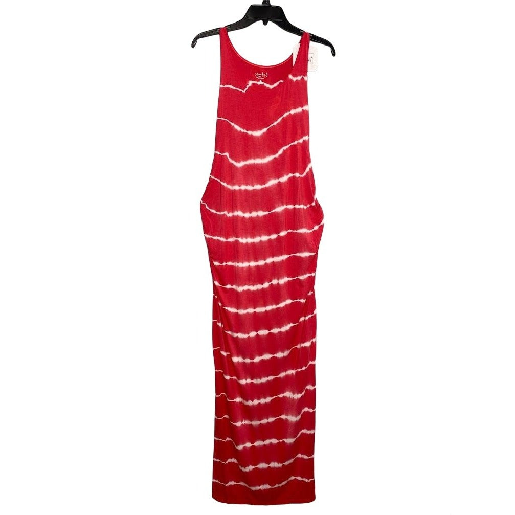 Isabel Maternity Maxi Dress Faded Red White Large