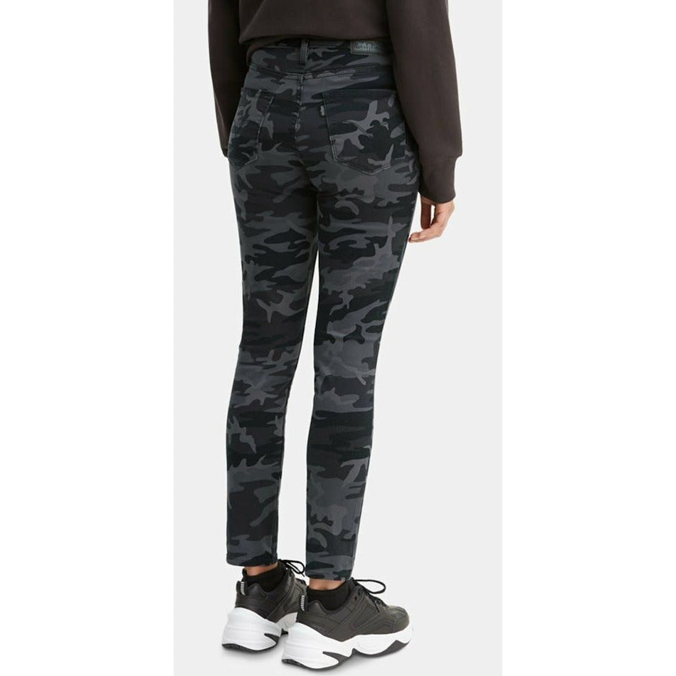 Levi's 721 Skinny Ankle Jeans 25 Gray Camo