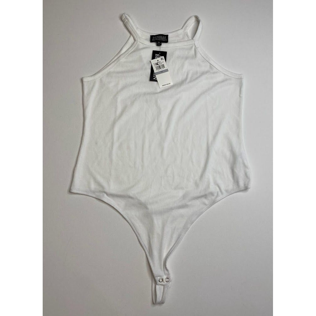 Danielle Bernstein Tank Top Bodysuit 1X White