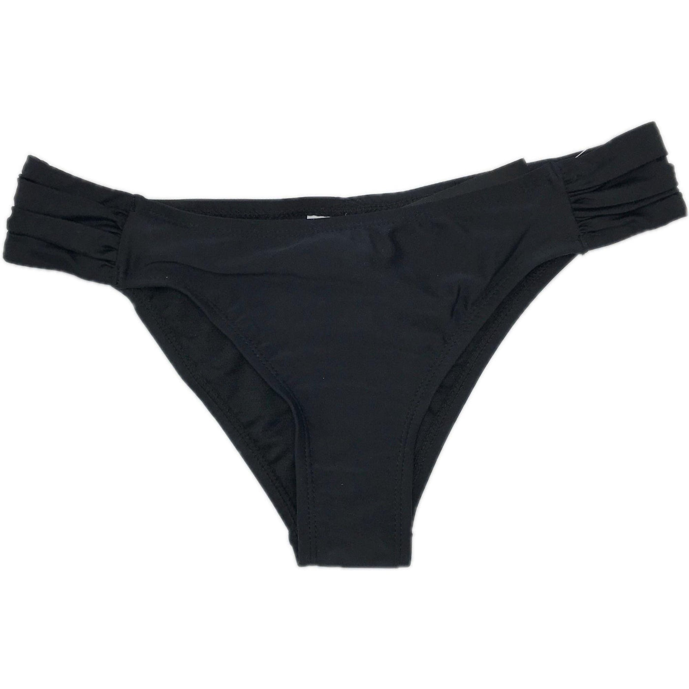 California Waves Bikini Bottoms Small Black Cheeky