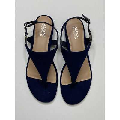 Alfani Hayyden Thong Sandals 6.5 Dark Navy