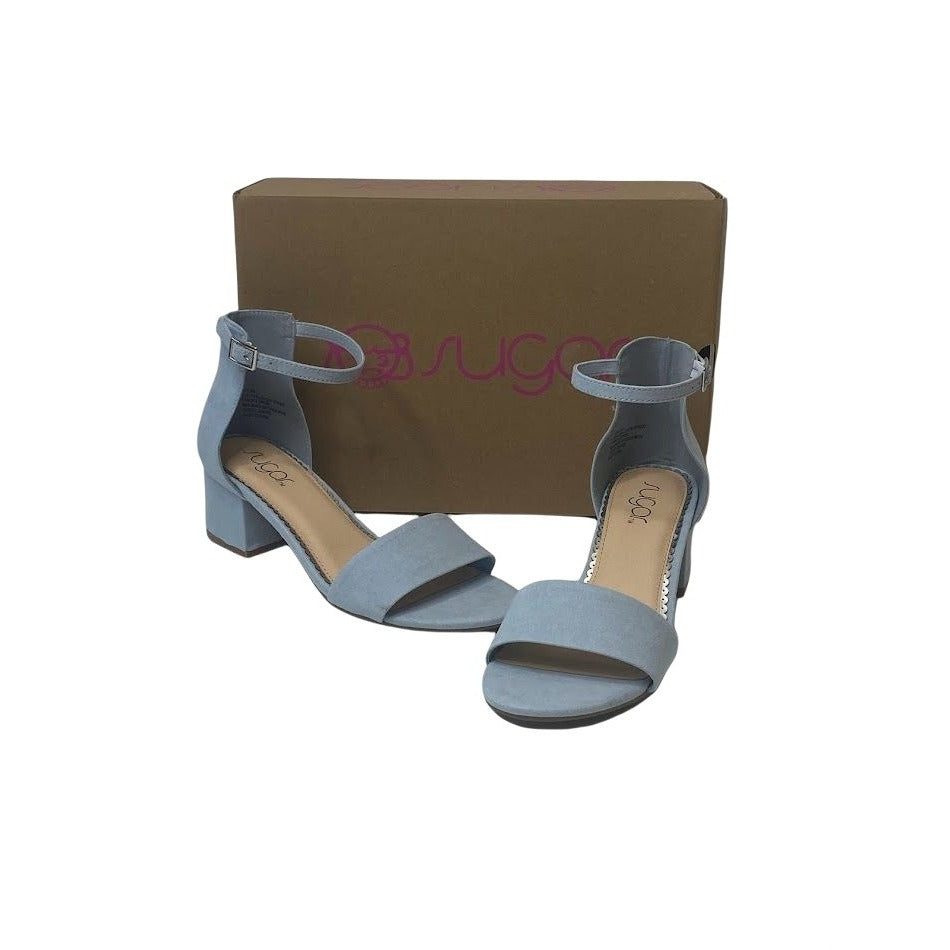 Sugar Block Heel Sandal 8 Blue