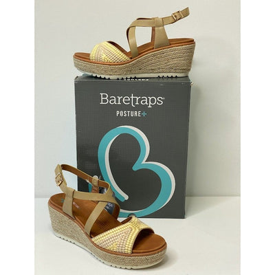 Barestraps Posture Plus Espadrille Platform Wedge Sandals 8