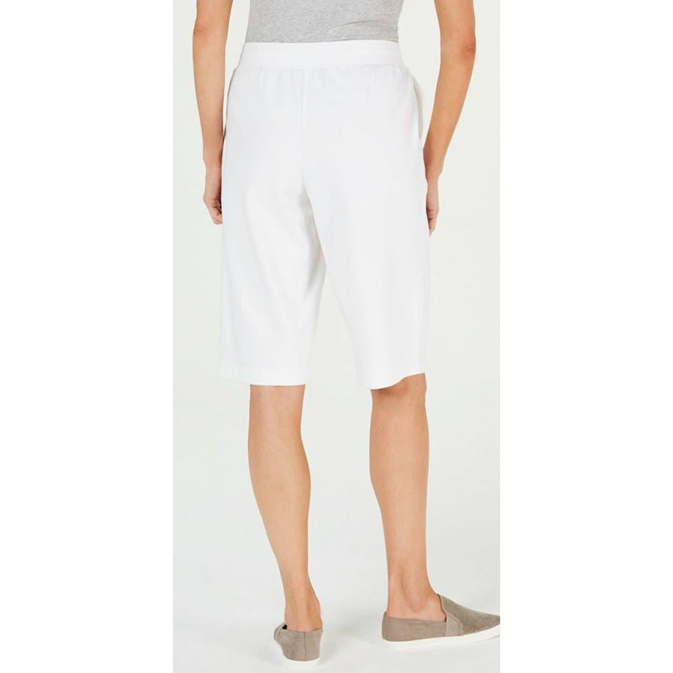 Karen Scott Skimmer Shorts Small White