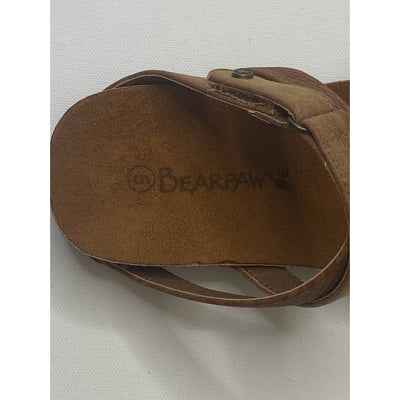 Bearpaw Strappy Thong Cork Brown Sandals 5