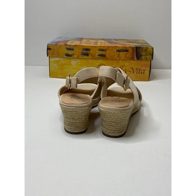 Bella Vita Nadette II Espadrille Wedge Sandals 9 WW Extra Wide