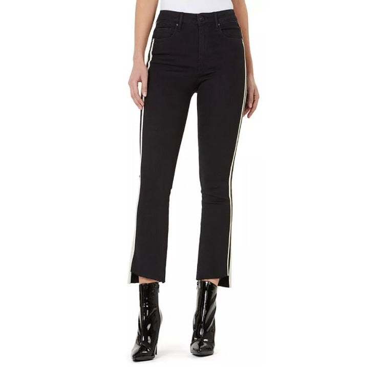 Numero Chelsea Flare Crop Jeans 26 Black