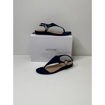 Alfani Hayyden Thong Sandals 6.5 Dark Navy