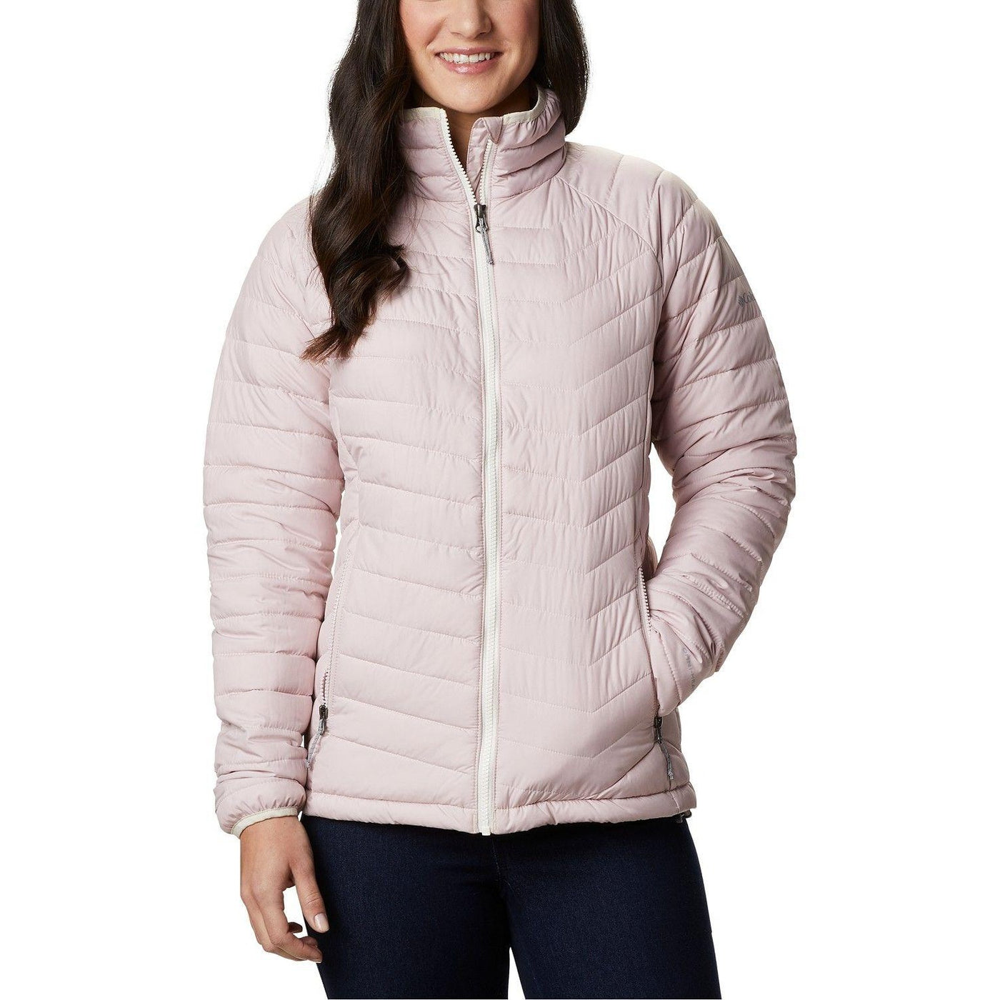 Columbia Women's Pink Powder Lite Jacket Small