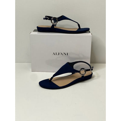 Alfani Hayyden Thong Sandals 6.5 Dark Navy