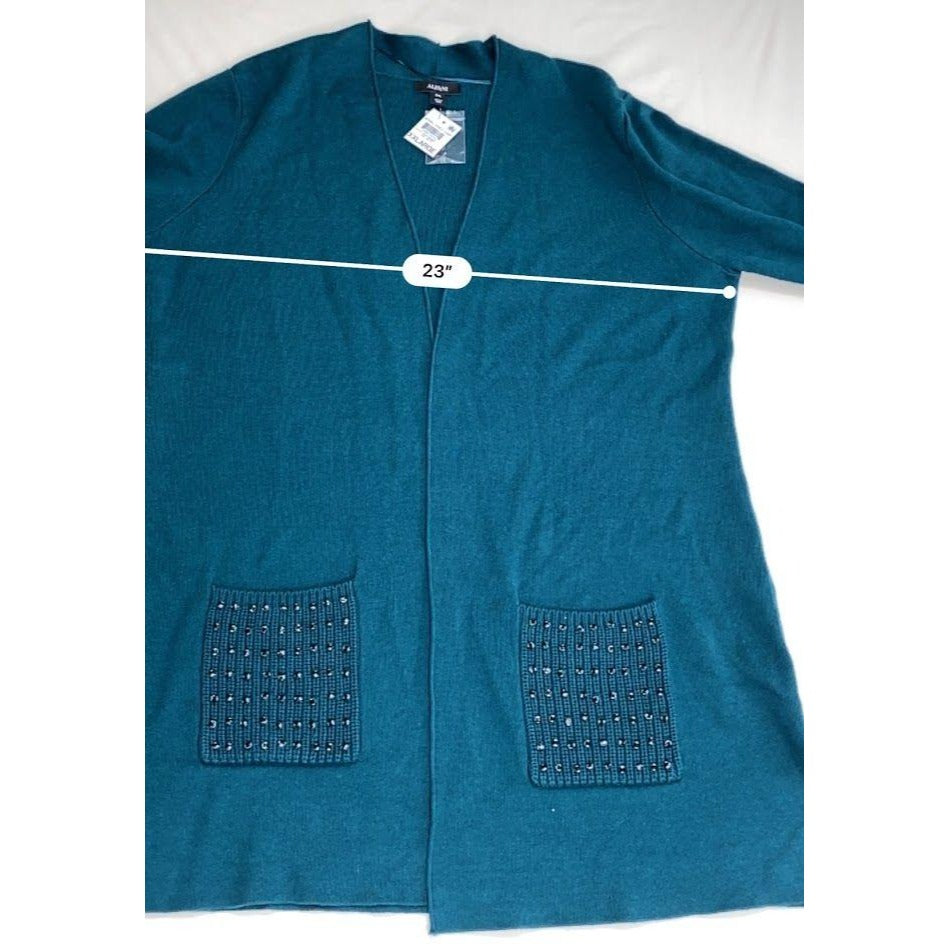 Alfani Long Cardigan Sweater XXL 2XL Dark Teal