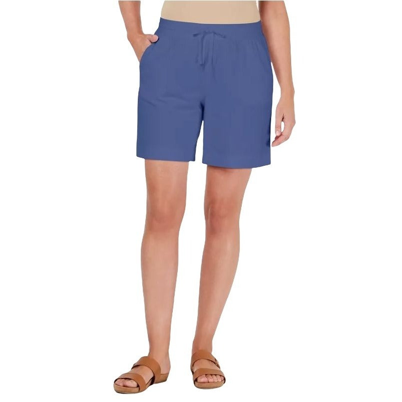 Karen Scott Shorts Small Navy Blue