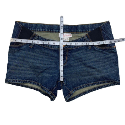 Maternity Side Panel Jean Shorts 6 Small