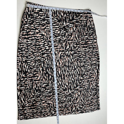 Calvin Klein Midi Skirt XL Black White Tiger Print