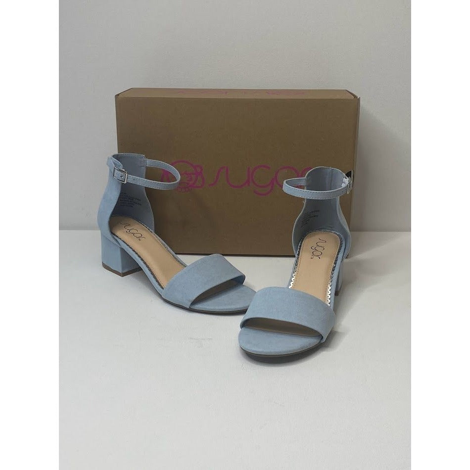 Sugar Block Heel Sandal 8 Blue