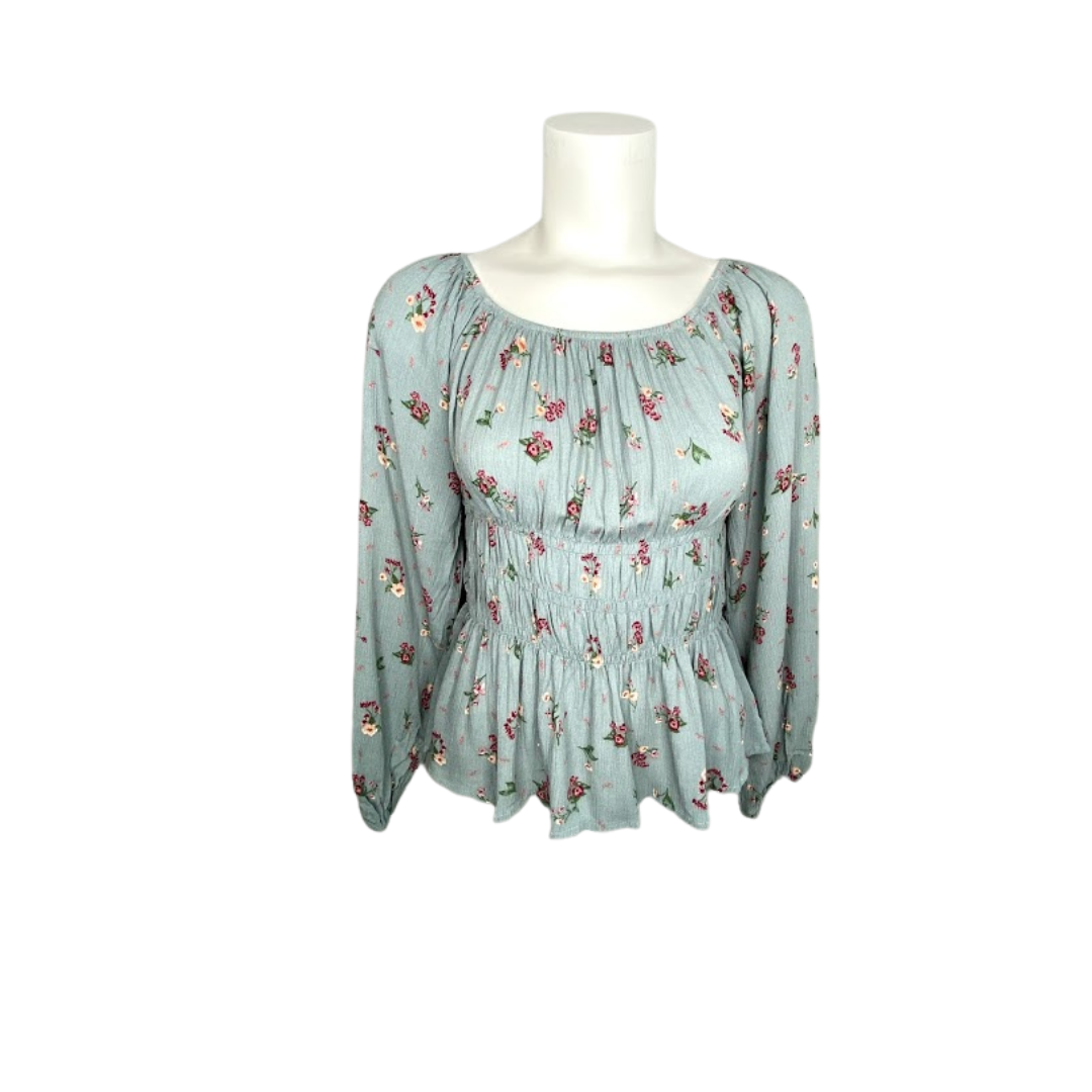 Hippie Rose Top Sage Green Medium