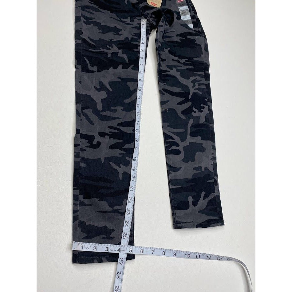 Levi's 721 Skinny Ankle Jeans 27 Gray Camo