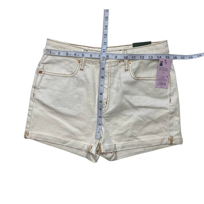 Wild Fable Jean Shorts 6 Medium White High-Rise