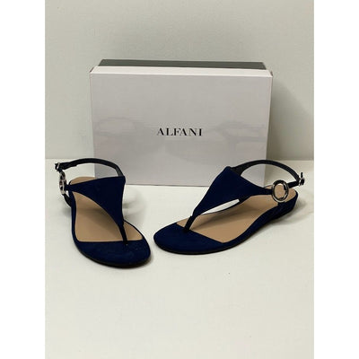 Alfani Hayyden Thong Sandals 6.5 Dark Navy