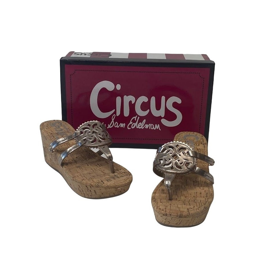 Circus Sam Edelman Cork Platform Wedge Sandals 6.5