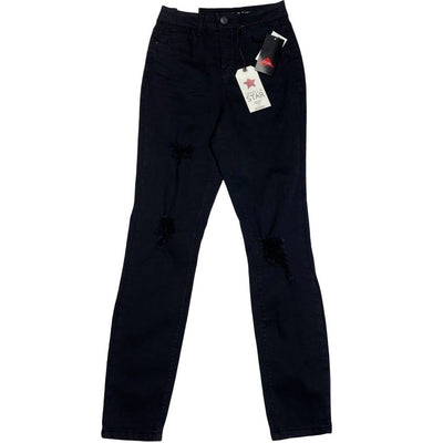 Vanilla Star Skinny Ankle Jean 1 XS Black