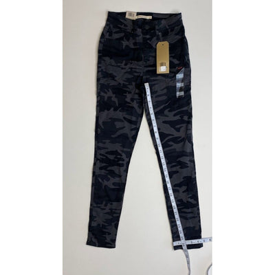 Levi's 721 Skinny Ankle Jeans 25 Gray Camo