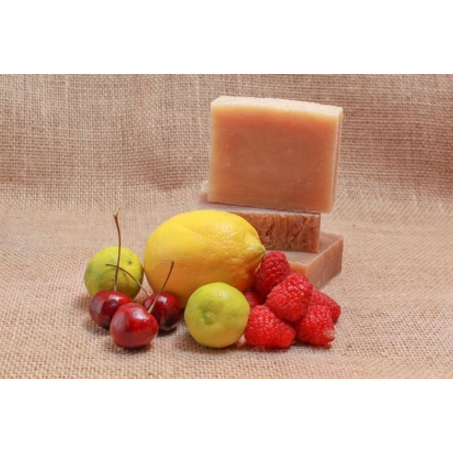 Soap Bar Handmade Goat Milk Wood & Berry Grapefruit GMO Paraben Free