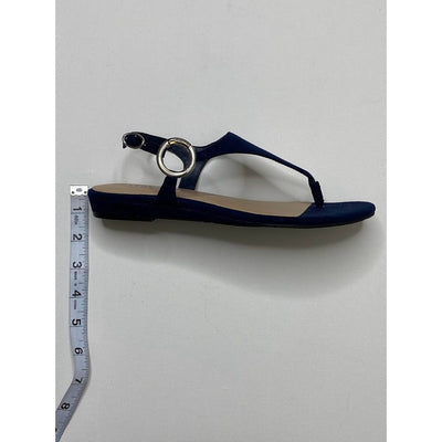 Alfani Hayyden Thong Sandals 6.5 Dark Navy