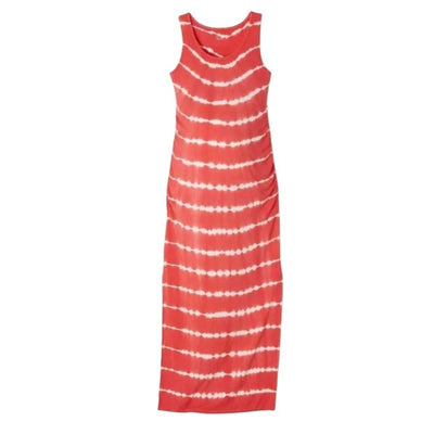 Isabel Maternity Maxi Dress Women's Faded Red White XS