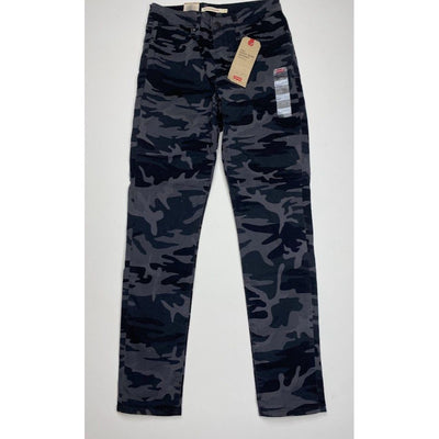 Levi's 721 Skinny Ankle Jeans 27 Gray Camo