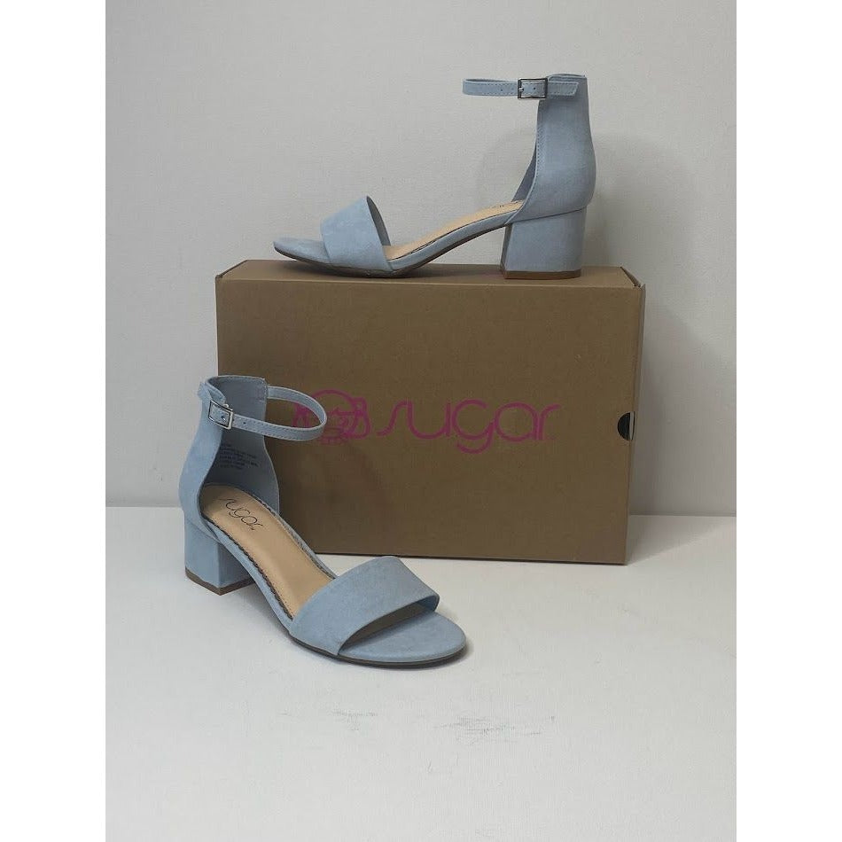 Sugar Block Heel Sandal 8 Blue