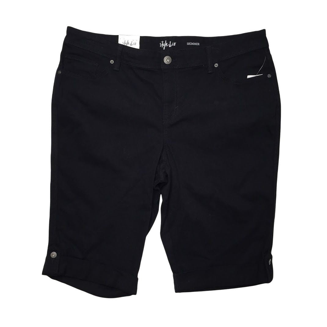 Style & Co Jean Shorts 24W 3X Black