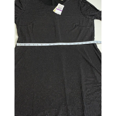 Michael Kors Dress Women's XXL Black Silver Metal Accent