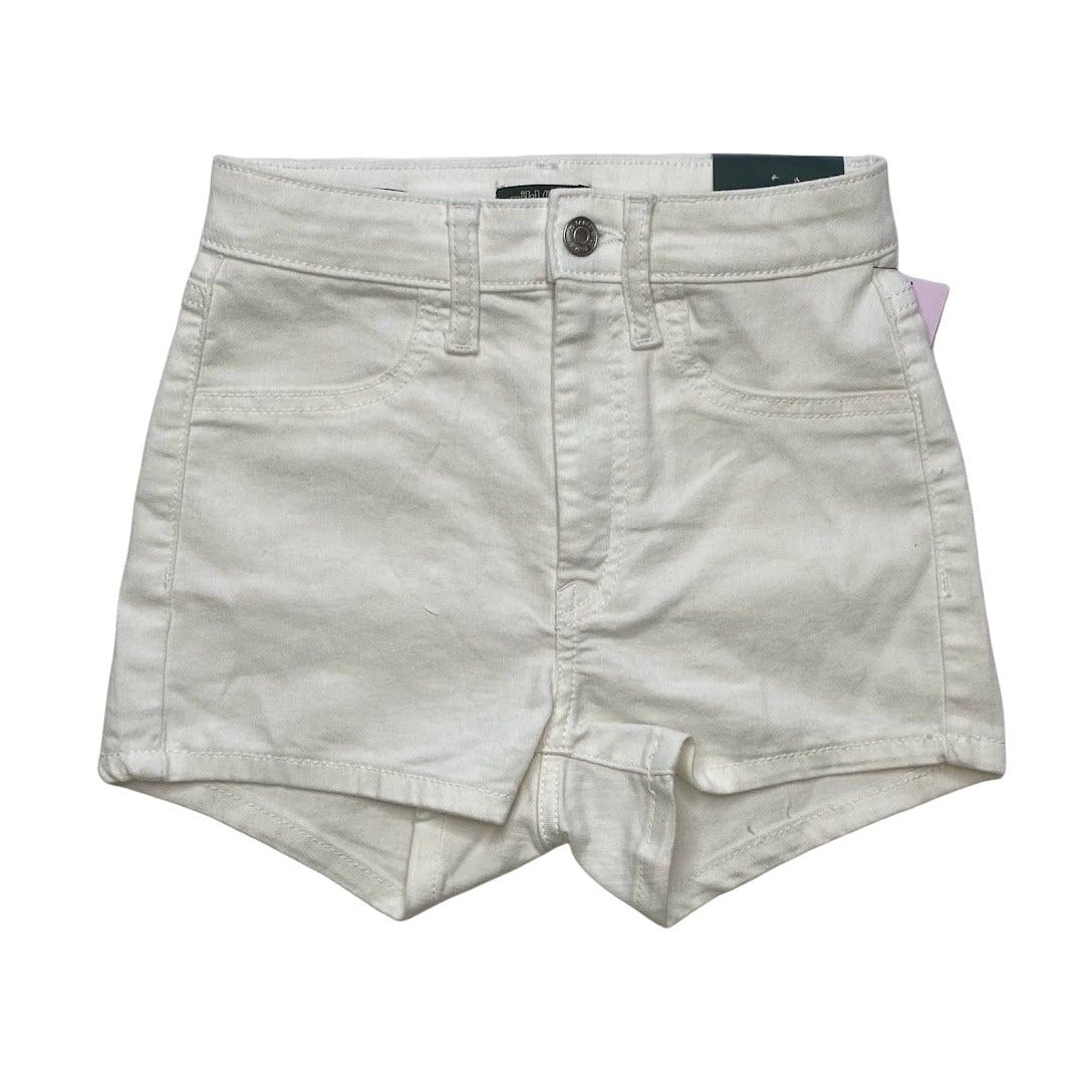 Wild Fable Jean Shorts 12 Large White High-Rise