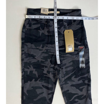 Levi's 721 Skinny Ankle Jeans 25 Gray Camo