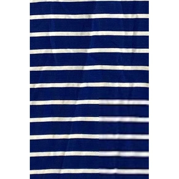 Isabel Maternity Maxi Dress Blue White Stripe XS