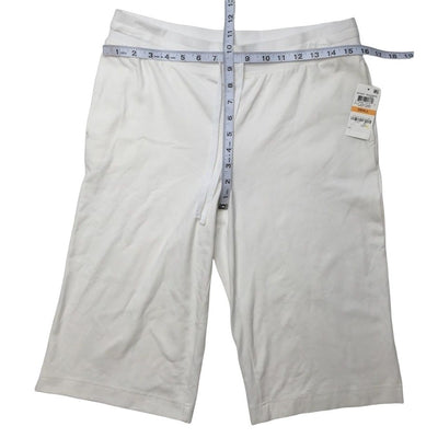 Karen Scott Skimmer Shorts Small White