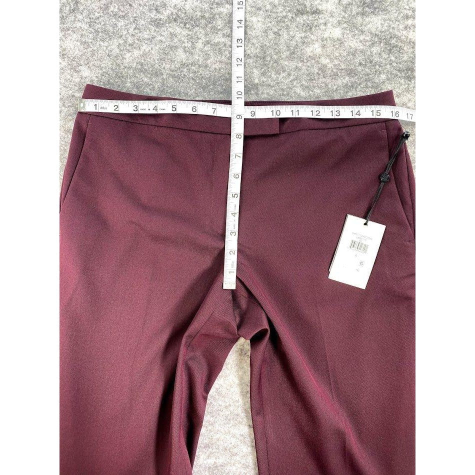 DKNY Bootcut Pants 6 Small Wine Red