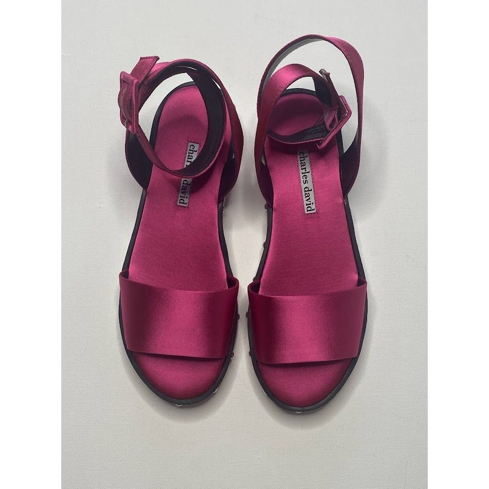 Charles David Sandals 6 Fuchsia