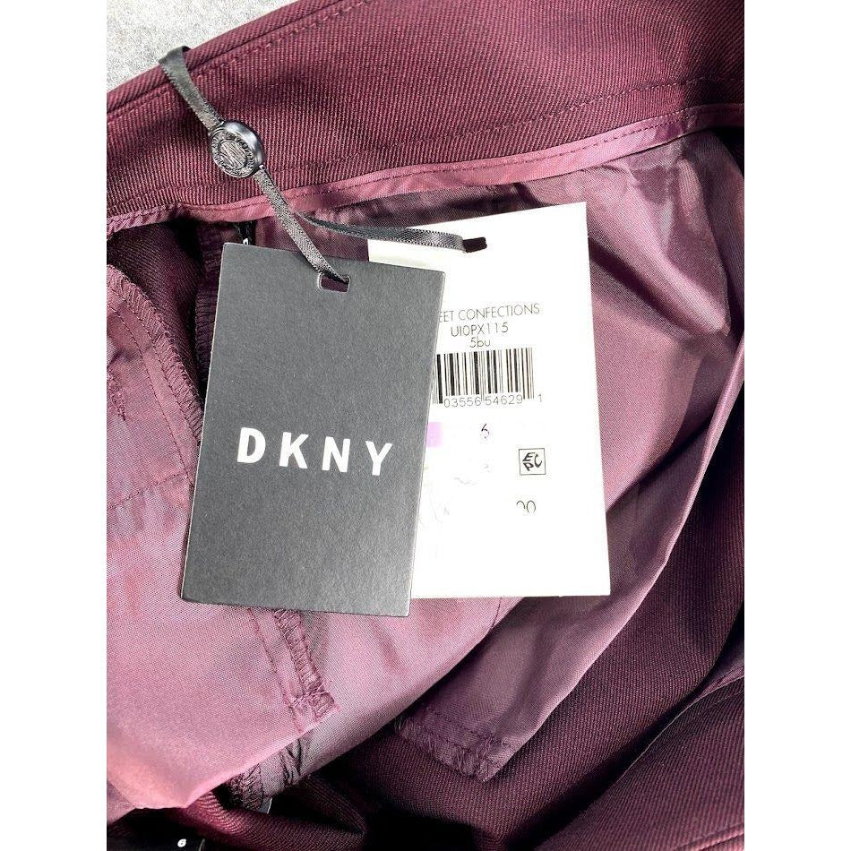 DKNY Bootcut Pants 6 Small Wine Red