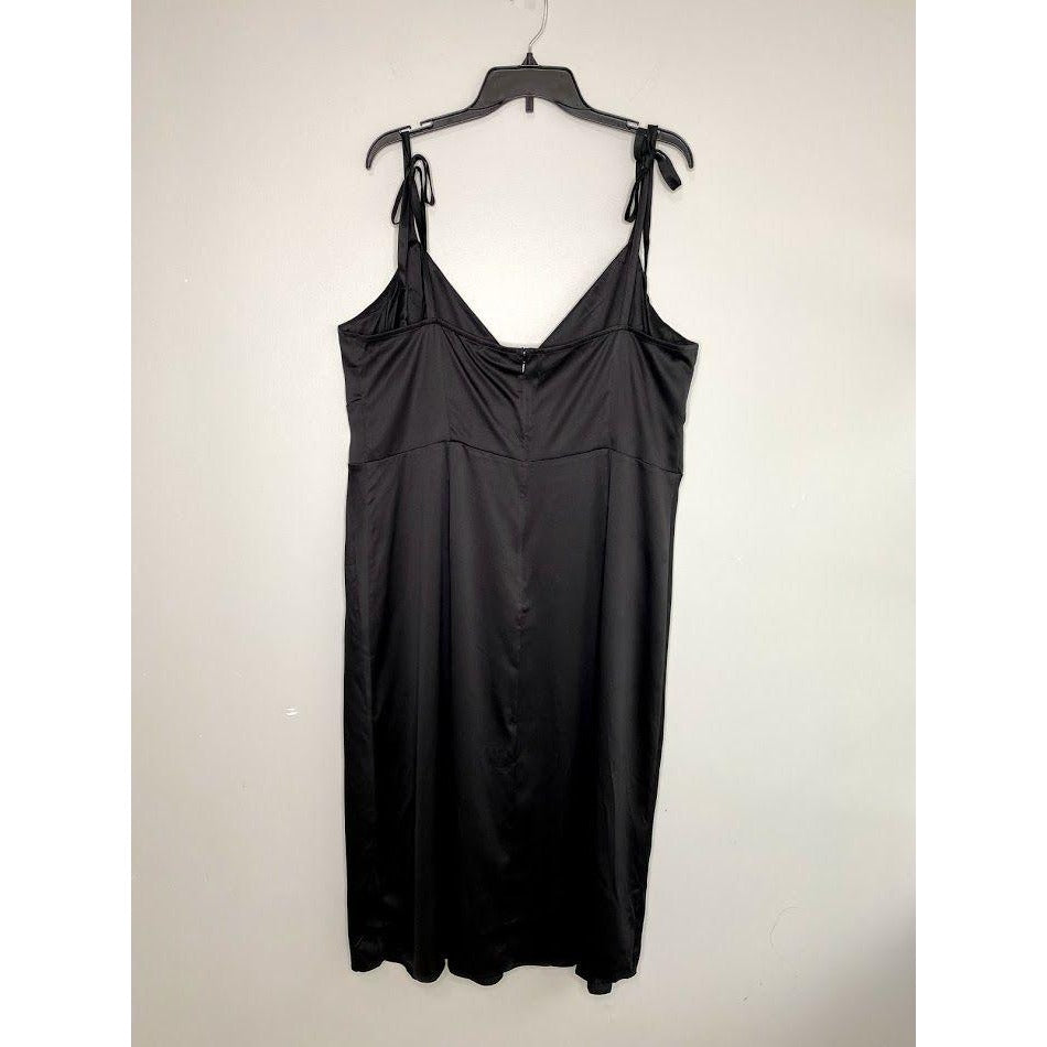 Danielle Bernstein Black Midi Dress 16W