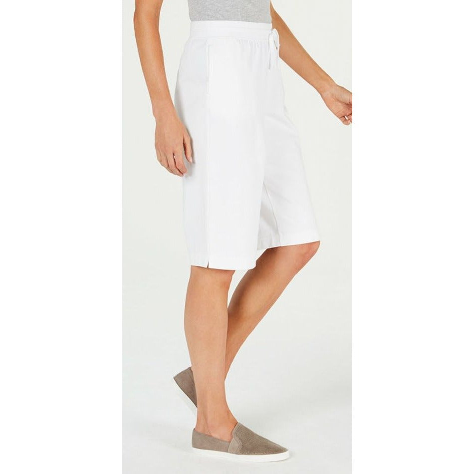 Karen Scott Skimmer Shorts Small White