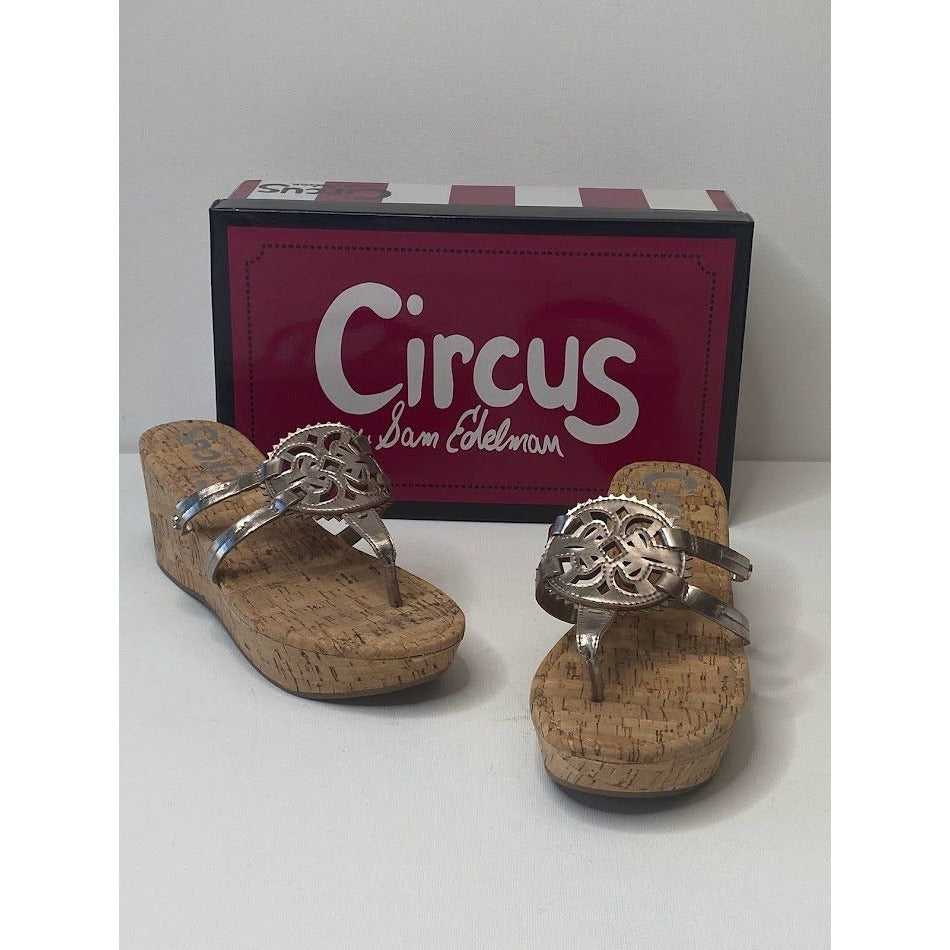 Circus Sam Edelman Cork Platform Wedge Sandals 6.5