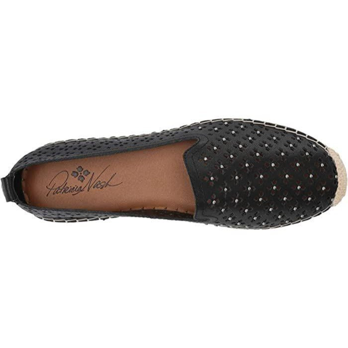 Patricia Nash Espadrille Flats 7 Leather Cutout